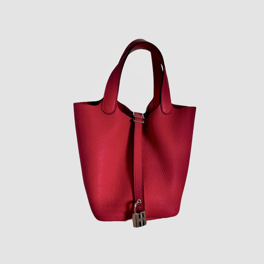 Hermes Picotin leather tote